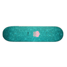 Diamants bling personnalisés de petit gâteau de no plateau de planche à roulettes