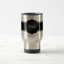 Diamants de blanc de cadeaux de jeune mariée tasse