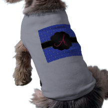 Diamants de bleu de monogramme vêtement pour animal domestique