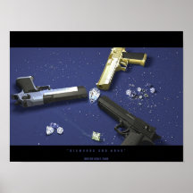 Diamants et armes à feu posters