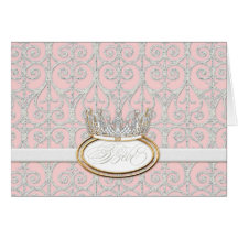 Diamants et dentelle, cartes de note décorées d'un