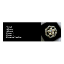 Diamants et perles carte de visite