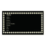 Diamants noirs - affaires carte de visite