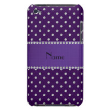 Diamants pourpres nommés personnalisés coques iPod Case-Mate