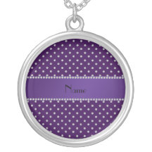 Diamants pourpres nommés personnalisés pendentif