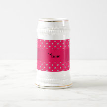 Diamants roses nommés personnalisés tasse