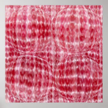 Diamants rouges de magie de Rubbies Posters