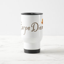 Diem de Carpe ! tasse de motivation avec le papill