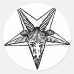 Dieu à cornes autocollants