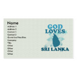 Dieu aime le Sri Lanka Modèle De Carte De Visite