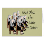 Dieu bénissent les petites soeurs carte de vœux