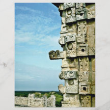 Dieu de Chac-Pluie, sculpture sur le couvent, Uxma Prospectus