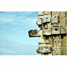 Dieu de Chac-Pluie, sculpture sur le couvent, Uxma Photo En Relief
