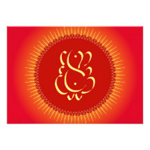 Dieu Ganesha avec des rayons du soleil Bristols