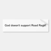 Dieu ne soutient pas la rage de route - adhésif po adhésif pour voiture