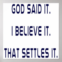 Dieu simple l'a dit poster
