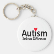 Différence d'étreinte d'autisme porte-clé