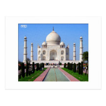 Digitals peignant le Taj Mahal Cartes Postales