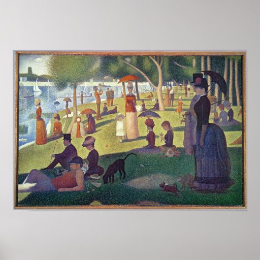 Dimanche après-midi sur l'île de la La grande Poster