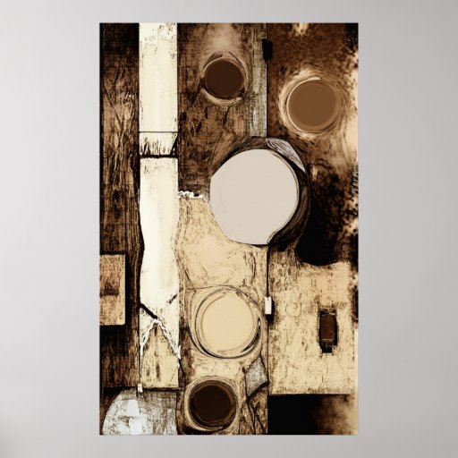 Dimension - affiche abstraite