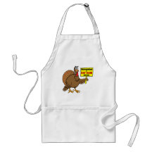 Dinde drôle de thanksgiving tablier