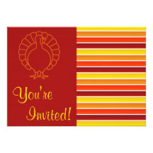 Dîner classique de thanksgiving de la Turquie Invitation