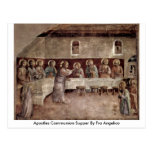 Dîner de communion d'apôtres par ATF Angelico Cartes Postales