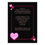 Dîner de JOUR de VALENTINES invitation 5 x 7