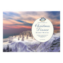 Dîner de Noël effrayant de collines Invitations
