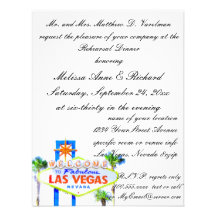 Dîner de répétition de Las Vegas Invitation Personnalisable