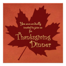 Dîner de thanksgiving invitations