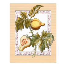 Dîner formel de poires de récolte vintage d'automn invitation personnalisée