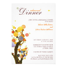 Dîner lunatique de répétition d'arbres de BridalHe Bristols Personnalisés