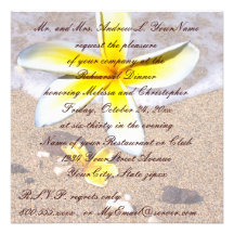 Dîner tropical de répétition de plage sablonneuse  invitations