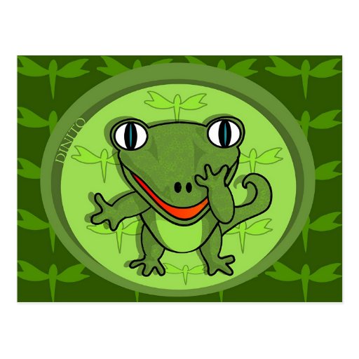Dinito, le dinosaure déformé superbe ! Carte posta