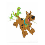 Dinosaure Chasing2 de Scooby Doo posters