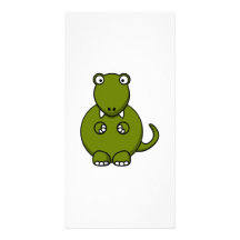 Dinosaure de bande dessinée photocartes personnalisées