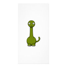Dinosaure de bande dessinée cartes avec photo
