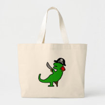 Dinosaure de pirate sacs en toile