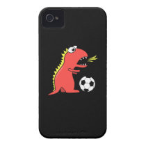 Dinosaure drôle de bande dessinée jouant le noir d coques case-mate