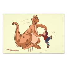 Dinosaure espiègle + Art d'enfant par Sushobhan Se Photo D’art