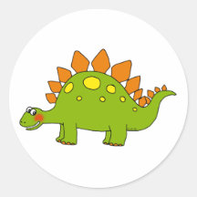 Dinosaure mignon - stegosaurus autocollant