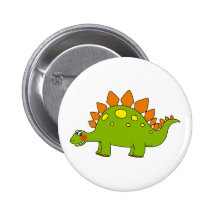Dinosaure mignon - stegosaurus badges