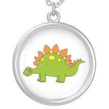Dinosaure mignon - stegosaurus colliers personnalisés