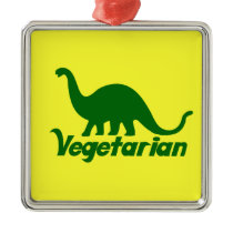 Dinosaure vert végétarien ornements