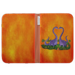 Dinosaures mignons et romantiques coque clavier kindle