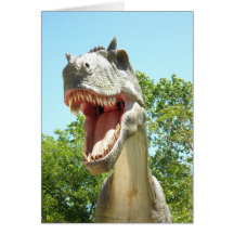 Dinosaures T-Rex Cartes De Vœux