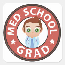 Diplômé d'école de Med Autocollants
