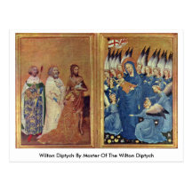 Diptyque de Wilton du maître du diptyque de Wilton Cartes Postales