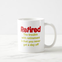 Dire drôle de retraite tasses